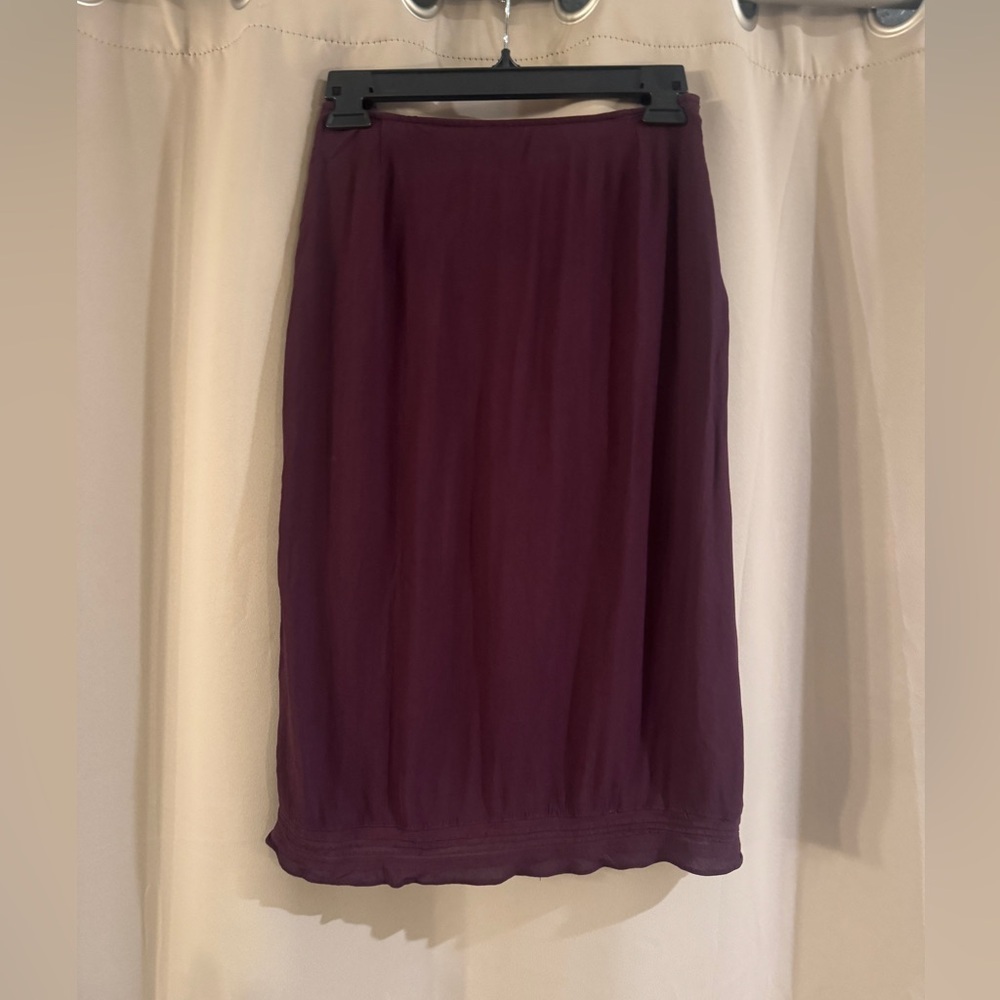 Vintage Express Deep Purple Pencil Skirt